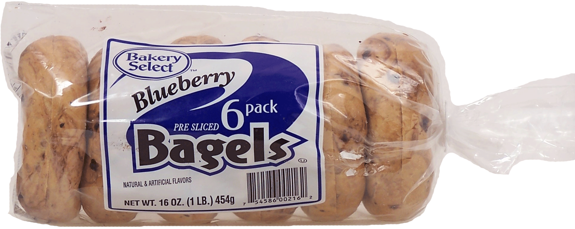 Bakery Select&nbsp;&nbsp;blueberry pre-sliced bagels, 6-count Full-Size Picture